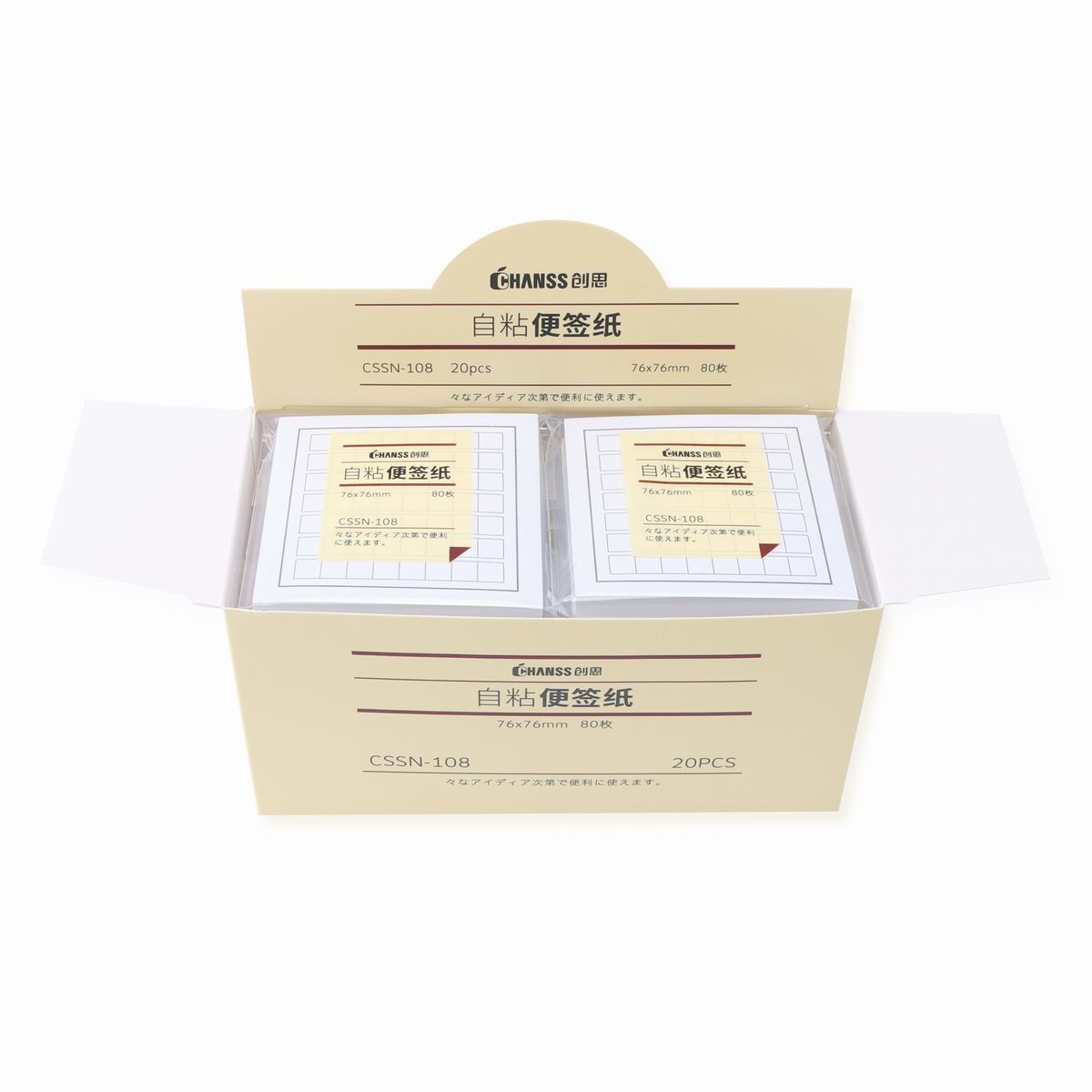 便利贴 108  方格-白色
